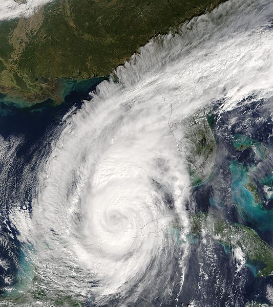 Satellite image of Hurricane Wilma
